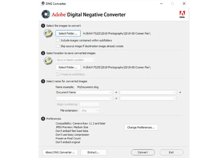 Adobe DNG Converter
