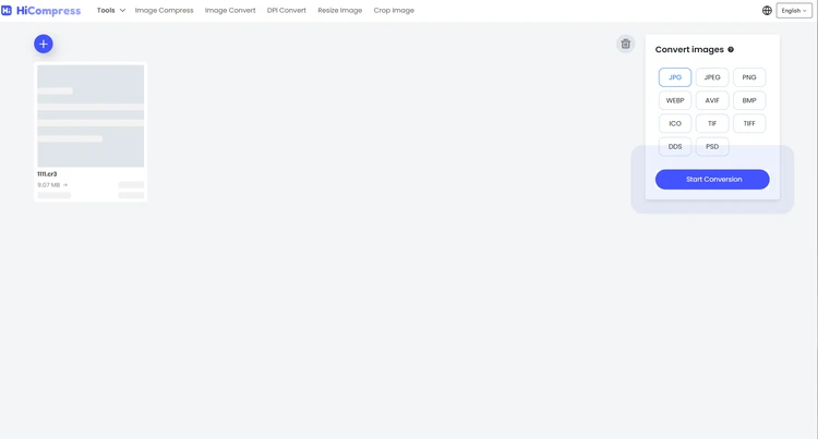 конвертирование в HiCompress