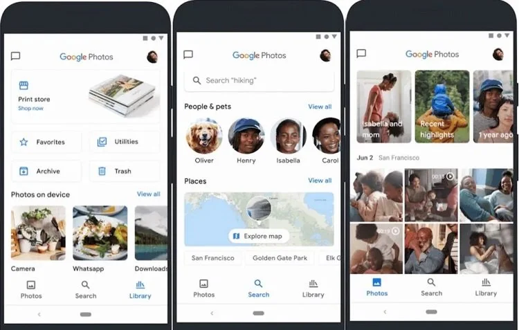 Google Фото на смартфоне