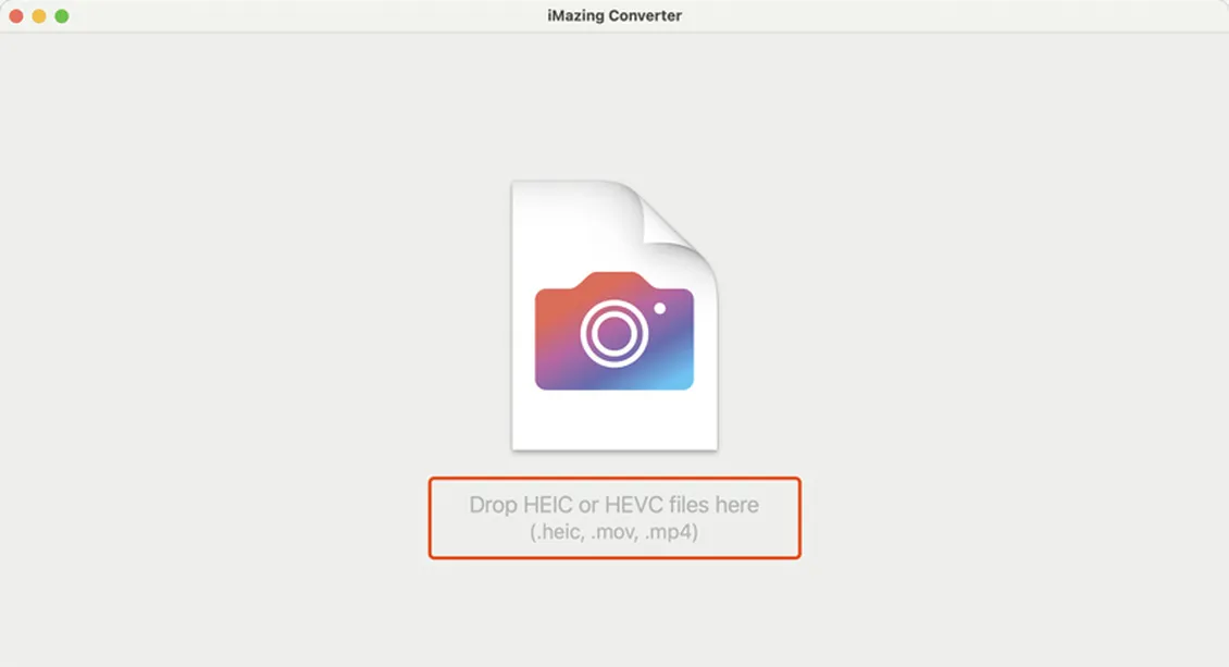 интерфейс программы iMazing HEIC Converter