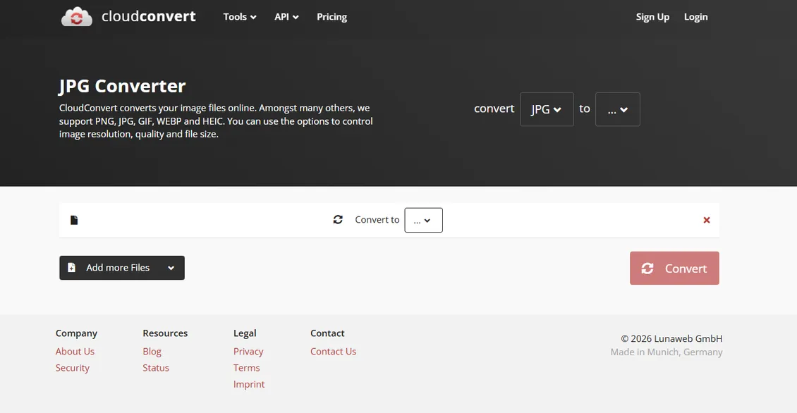 сервис CloudConvert