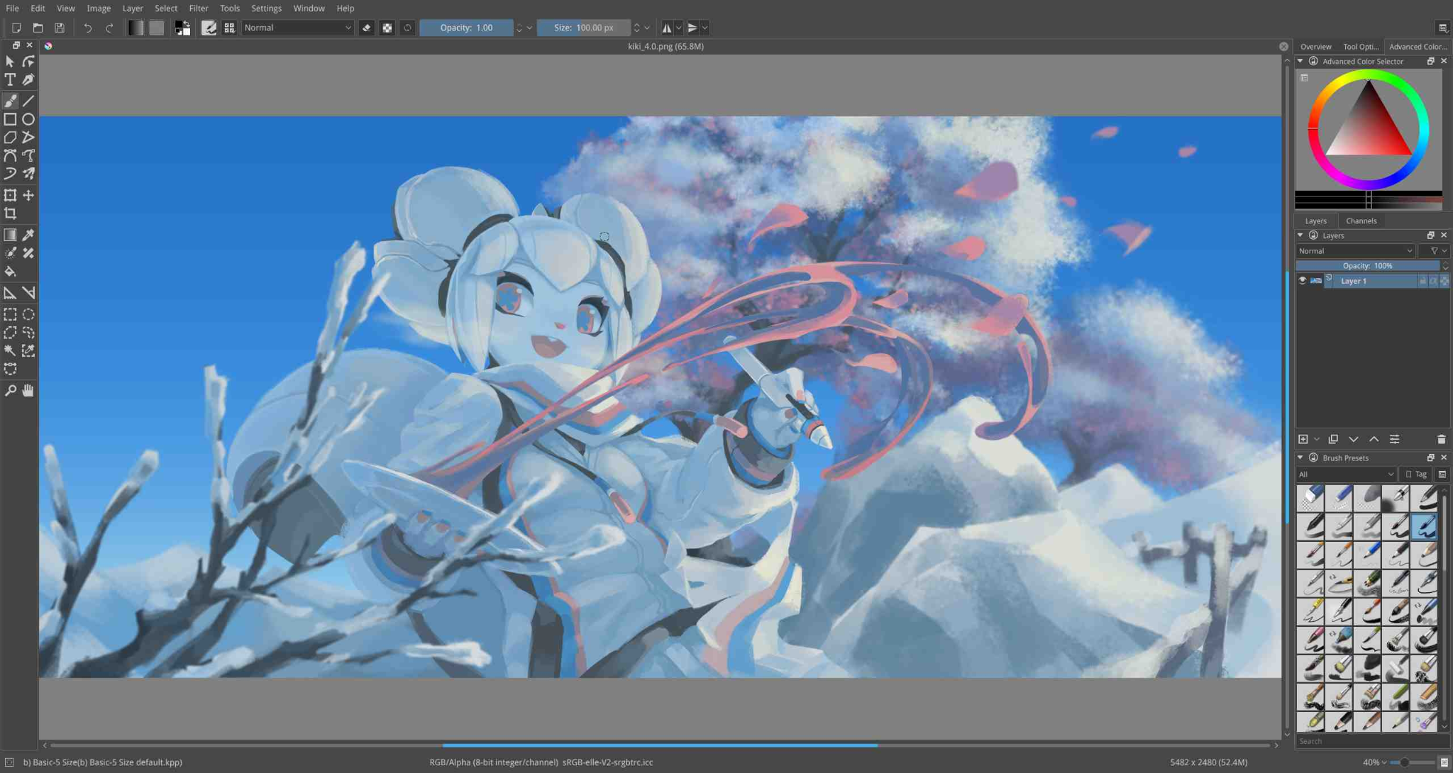 Krita — иллюстрация