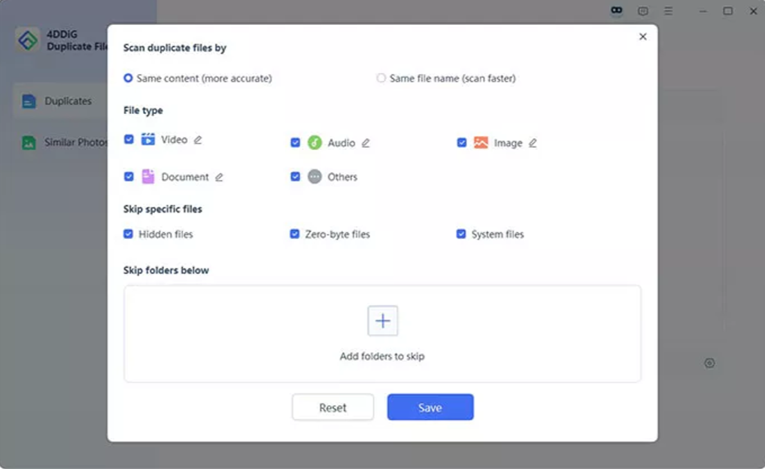 Программа 4DDiG Duplicate File Deleter — иллюстрация