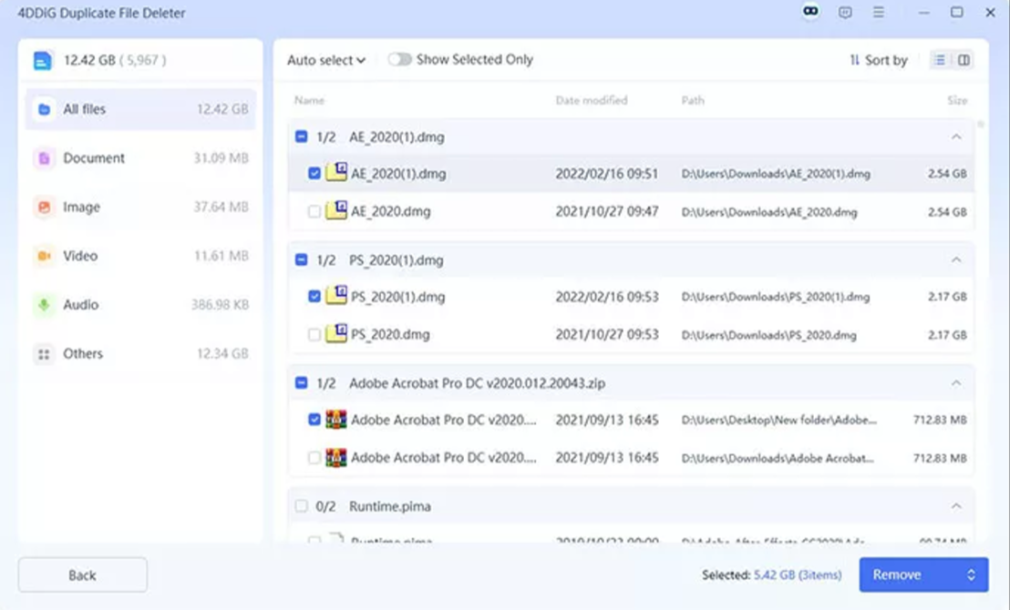 Программа 4DDiG Duplicate File Deleter — иллюстрация