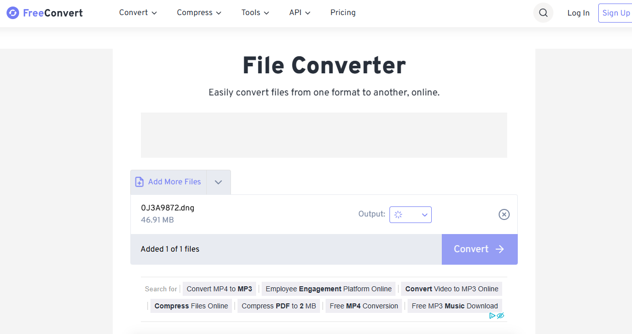 FreeConvert — иллюстрация