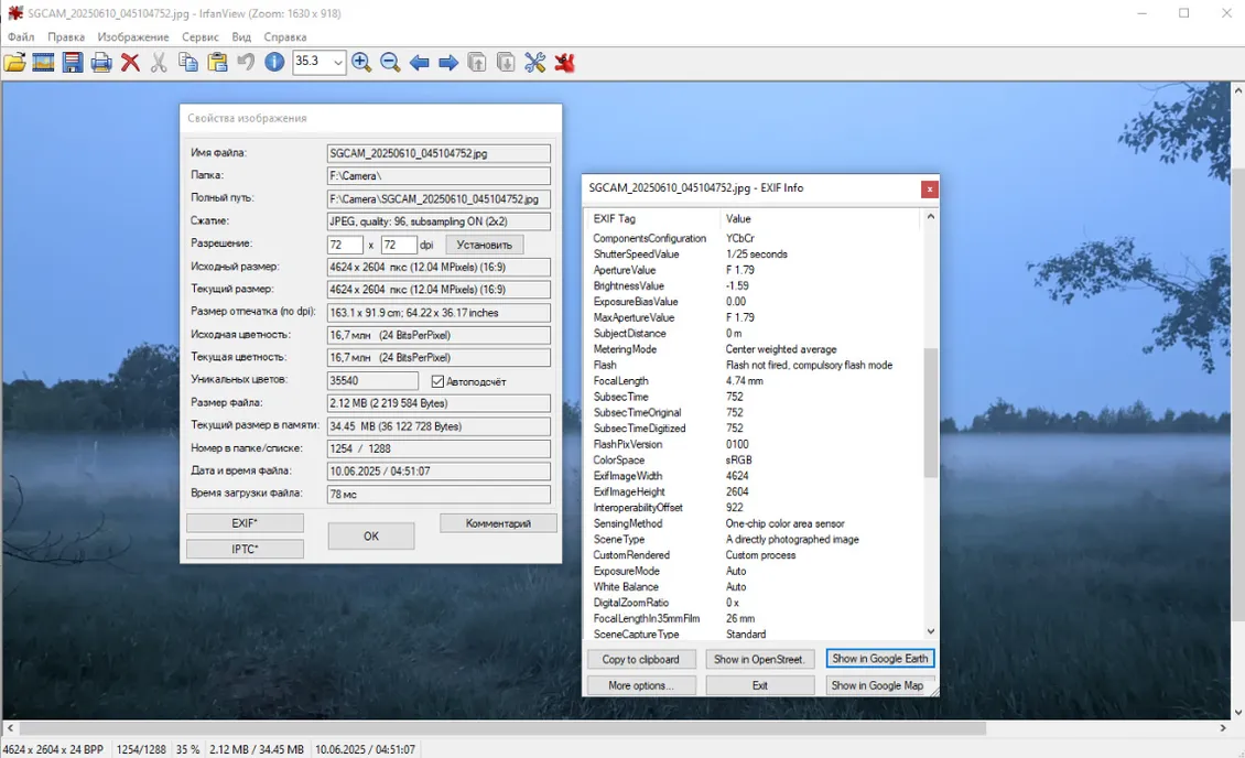 IrfanView для просмотра изображений
